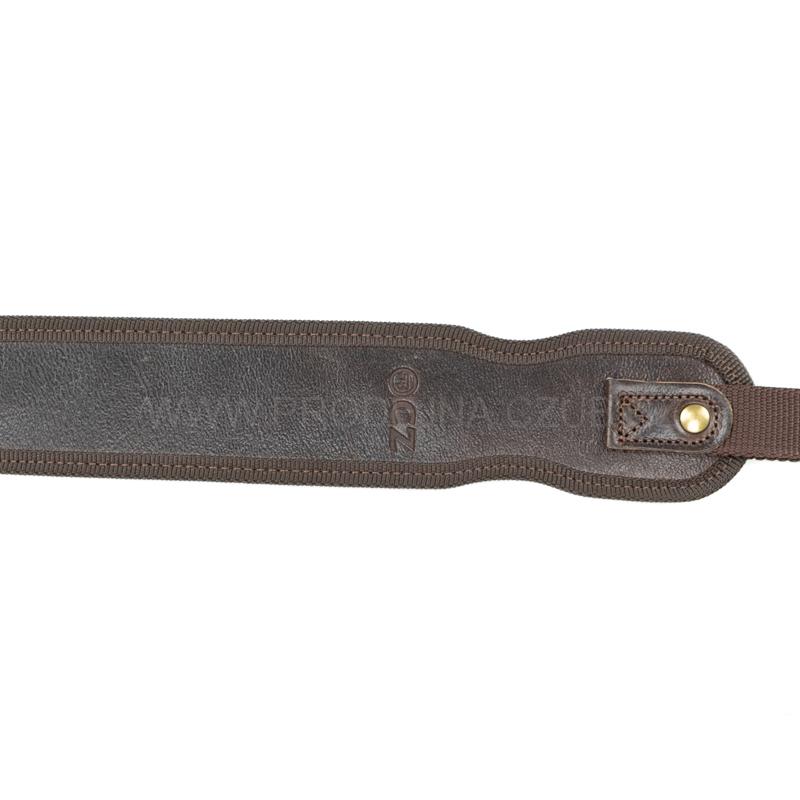 Řemen na zbraň CZUB kožený tmavě hnědý