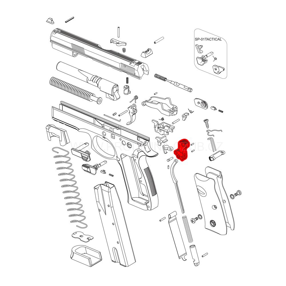 Kohout SA/DA pro CZ 75 SP-01 Shadow