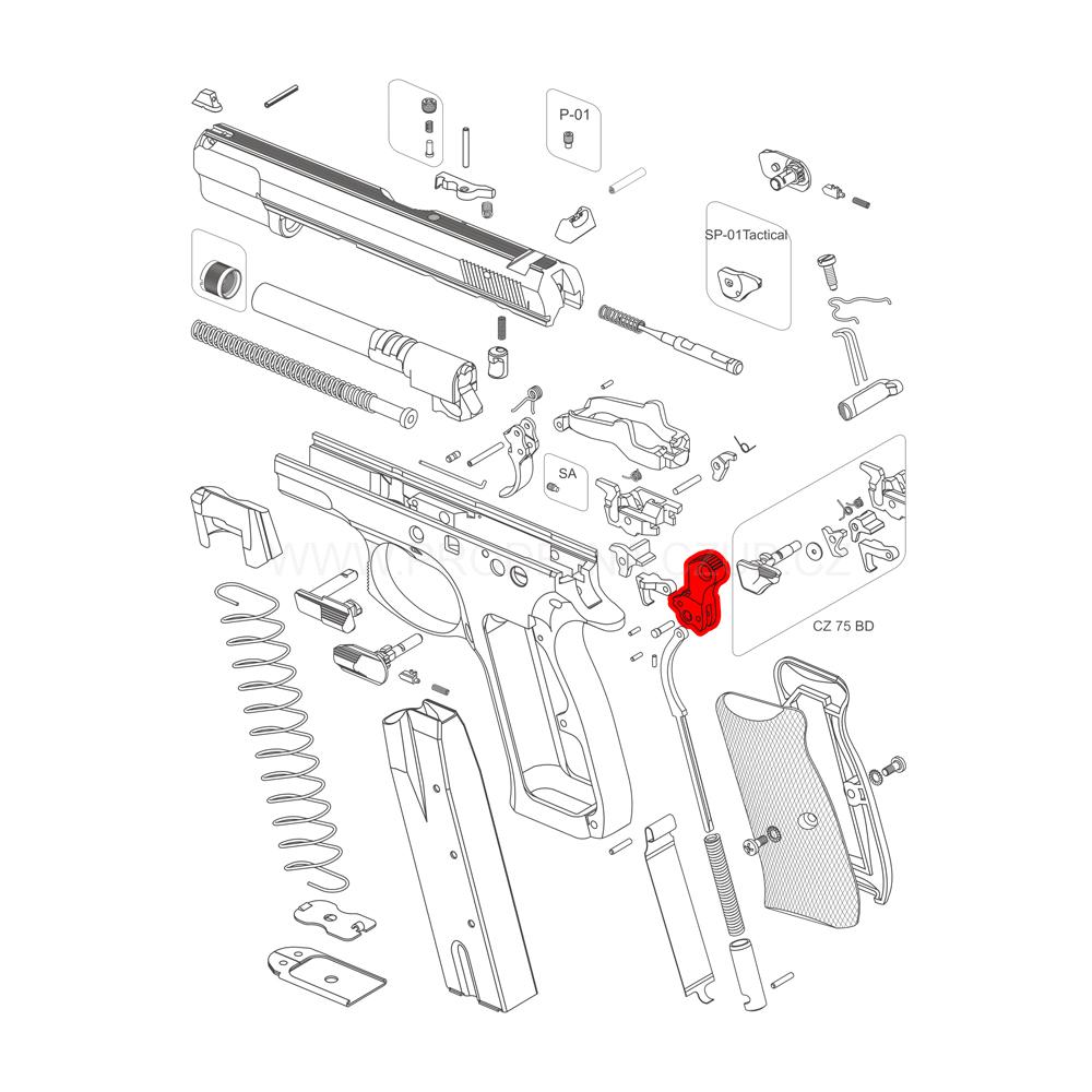 Kohout pro CZ 75 SA