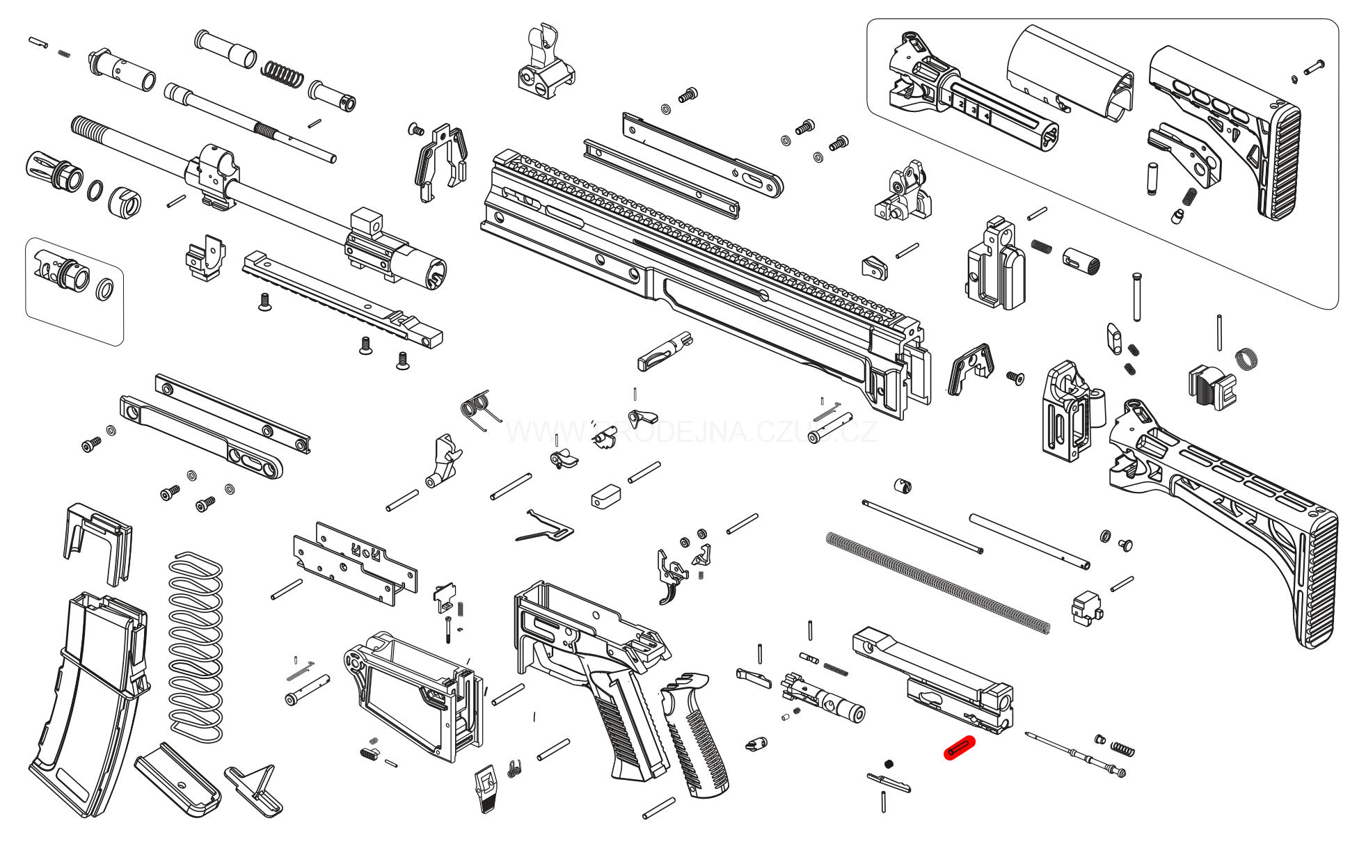 Kolík zápalníku pro CZ Bren 805 S1 díl č.: 63