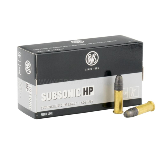 Náboje RWS .22LR Subsonic HP 2,6g